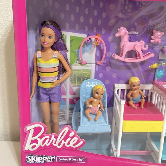 s-l400.jpg Barbie Skipper Babysitters Inc Nap \'n\' Nurture Nursery Doll Playset UNOPENED